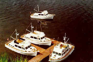 4 Boats at the dock