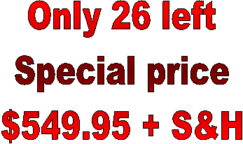 Only 25 left
Special price
$549.00 + S&H